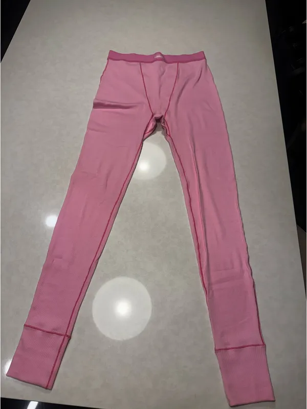 SKIMS Cotton Rib Leggings Bubble Gum - Image 3