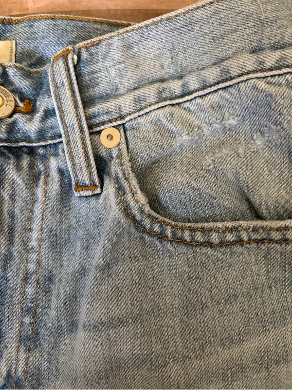 Madewell The Perfect Vintage Jean Size 25 Light Wash High Rise Straight Leg - Image 6