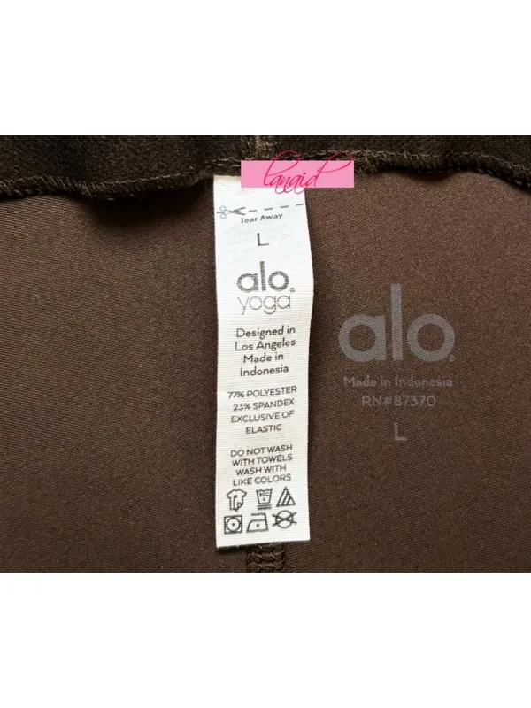 Alo Airlift High-Waist 7/8 Corset Leggings Espresso Hi-Rise Waisted Tights Pants - Image 13