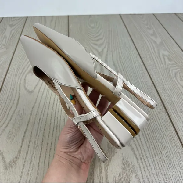 Journee Collection Paislee Women's Square Toe Slingback Flats 6.5 Beige $85 - Image 3