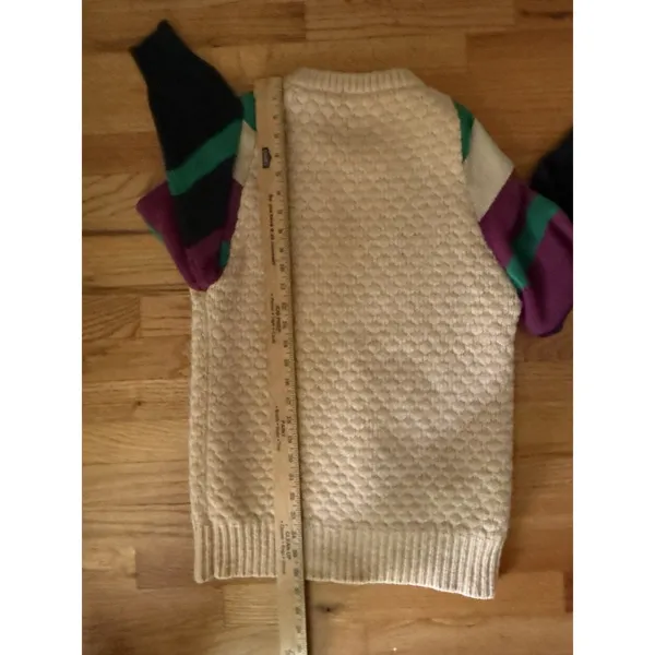 Urban Renewal Small Sweater Color Block Grungey‎ Y2K Fisherman - Image 4