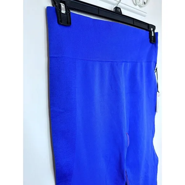 WeWoreWhat Ribbed High Rise Leggings Sapphire Purple NWT Women’s Large Active - Image 9