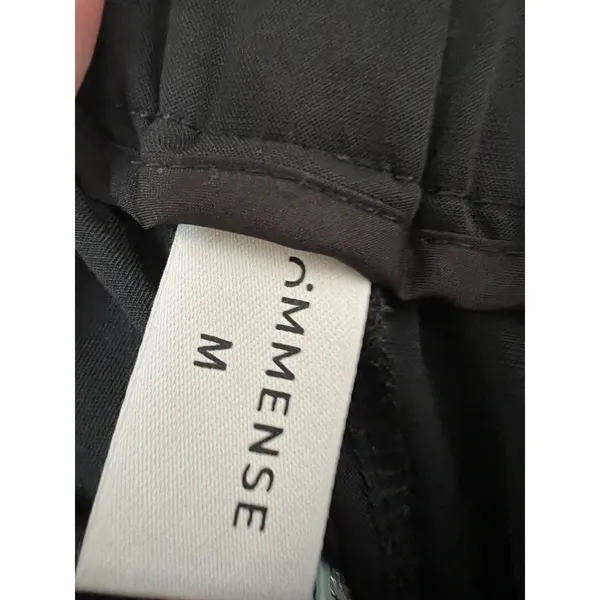 COMMENSE pants size Medium Solid Wide Leg Pants Black career comfort - Image 2