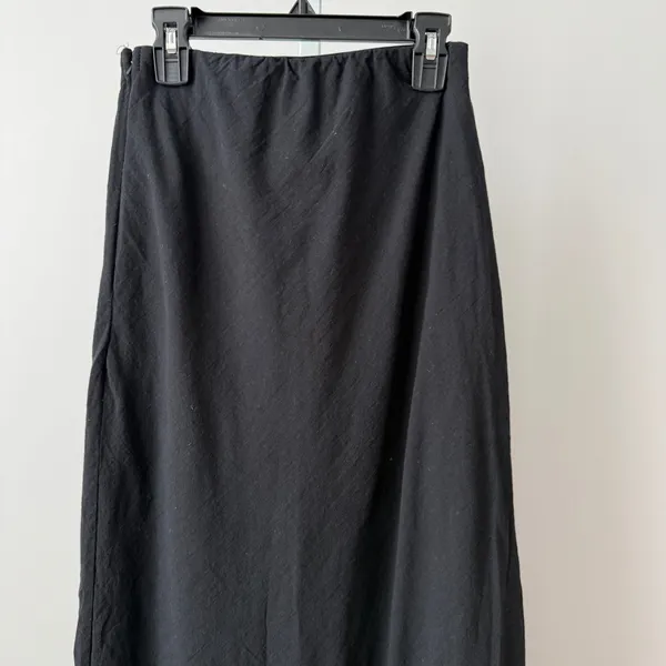 Petal + Pup sz 6 Black‎ 100% Cotton Textured Midi Skirt High Waisted Boho NWOT - Image 2