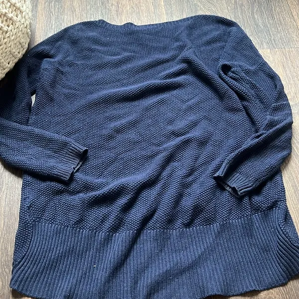 Theory Blue Oversized Sweater - Image 3