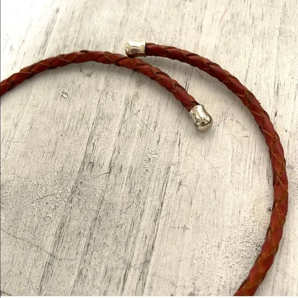 Green pendant choker necklace - Image 3
