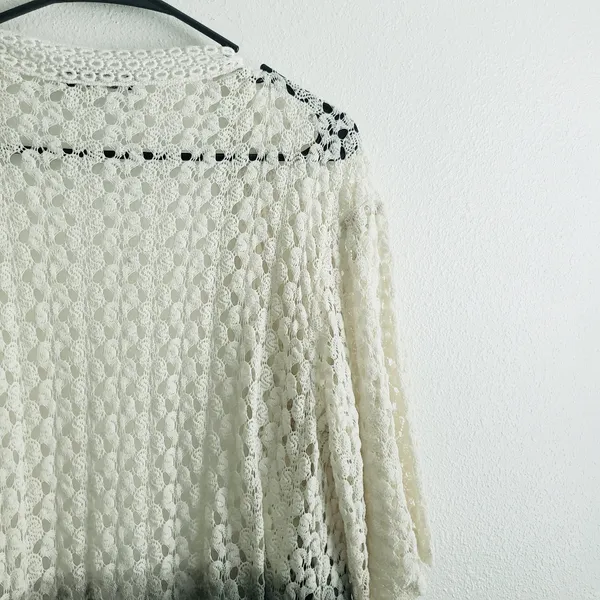 Young Fabulous and Broke Peer Tree Crochet Fringe Ombre Cardigan Sweater - Image 7