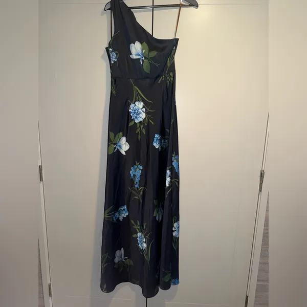 Sachin & Babi Delphine One Shoulder Floral Gown size 6‎ - Image 9