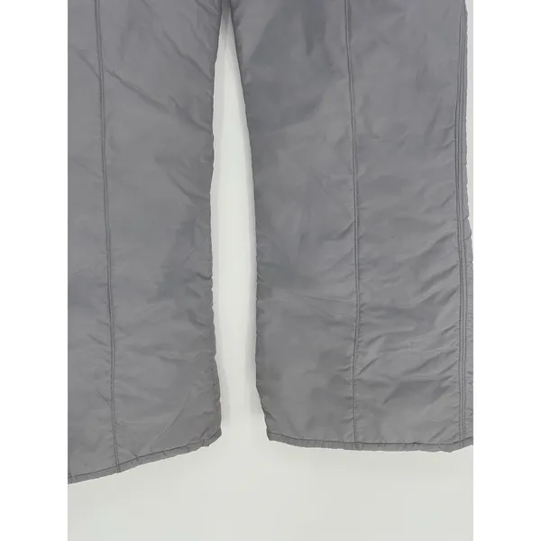 Vtg JC Killy Bib Overalls Women 10 Gray Ski‎ Insolated Quilted Snow Suspenders - Image 3