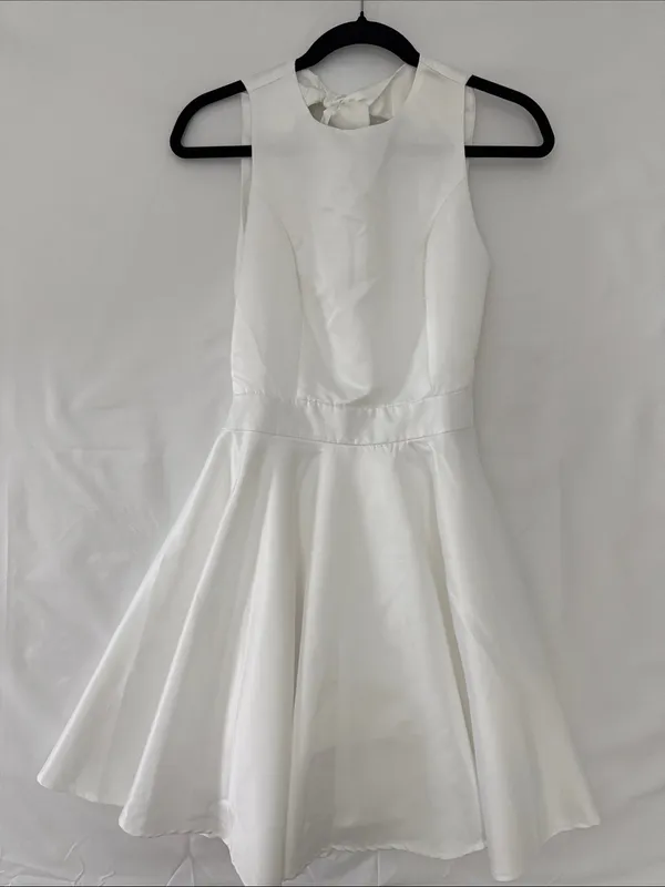 SHEIN White Sleeveless A-Line Party Dress‎ - Image 3