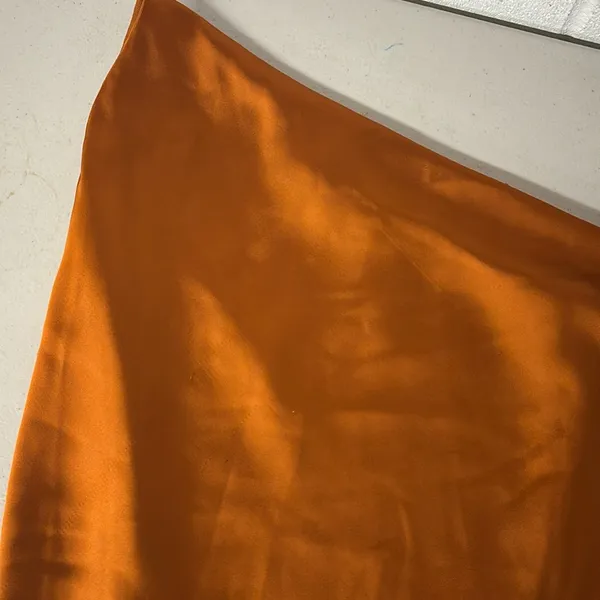 2 Obando collective copper orange silky one shoulder sleeveless maxi long - Image 5