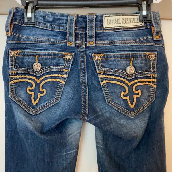 Dark Wash Rock Revival Calli Jeans - Image 2