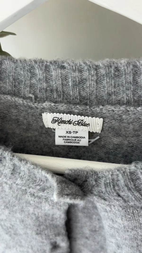 Kimchi Blue gray cardigan in XS - Image 2