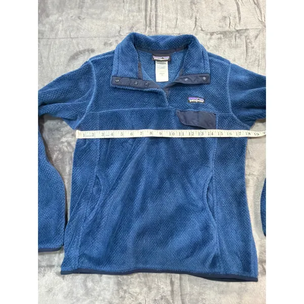 Patagonia Re-Tool Snap-T Pullover Womens Blue Polartec Fleece M - Image 3