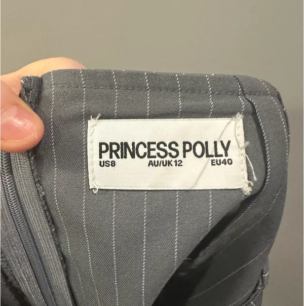 Princess Polly Can’t Sleep Skort Charcoal Stripe - Image 9