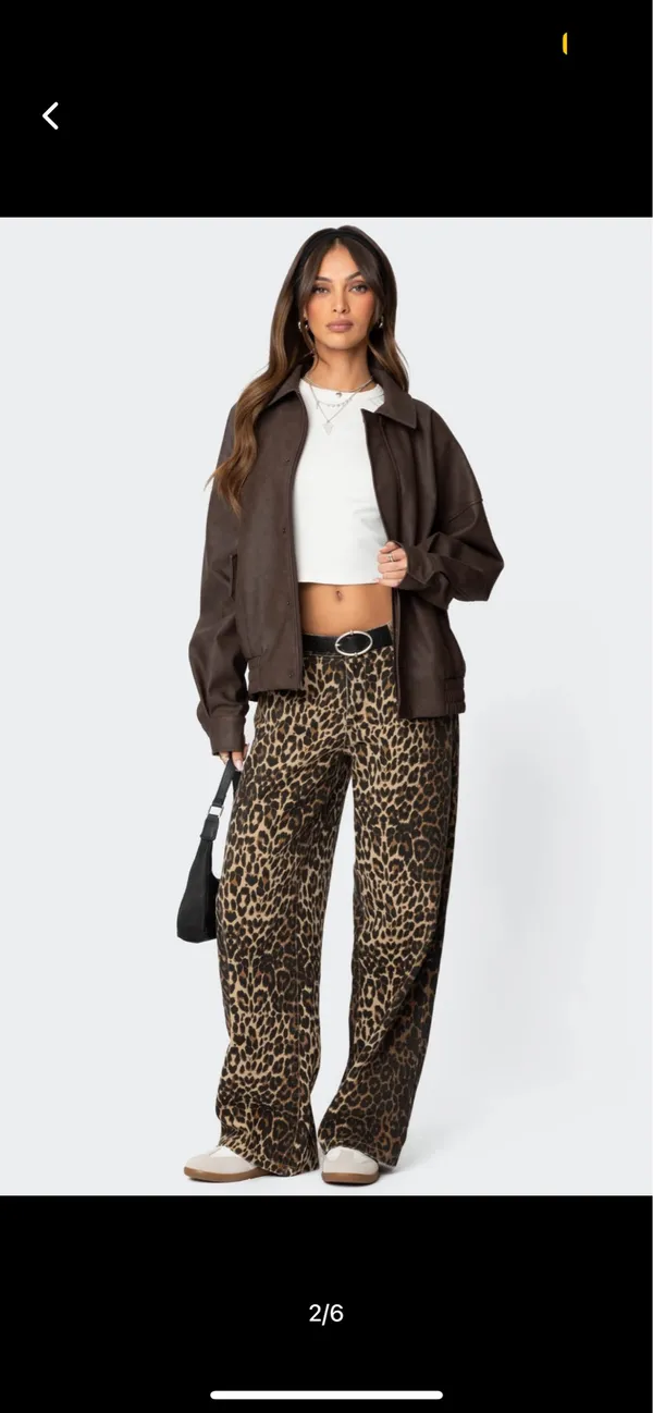 edikted mori oversized faux leather jacket  - Image 2