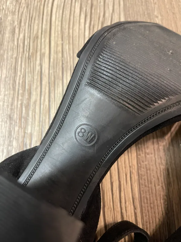 A New Day Black Ankle Strap Heels - Image 5