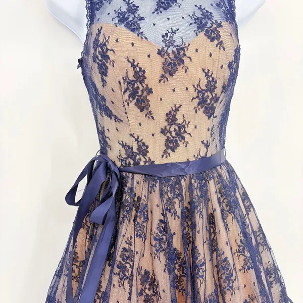 B Darlin Lace Y2K HOCO Dress 1/2 Dark Fairy Coquette Fit Flare Party Tulle - Image 3
