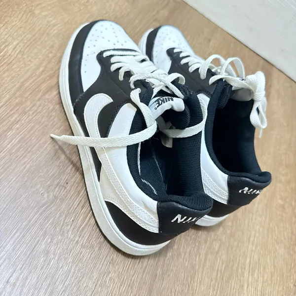 Nike Court Vision Low NN Black/White-Black Women Size 10 - Image 4
