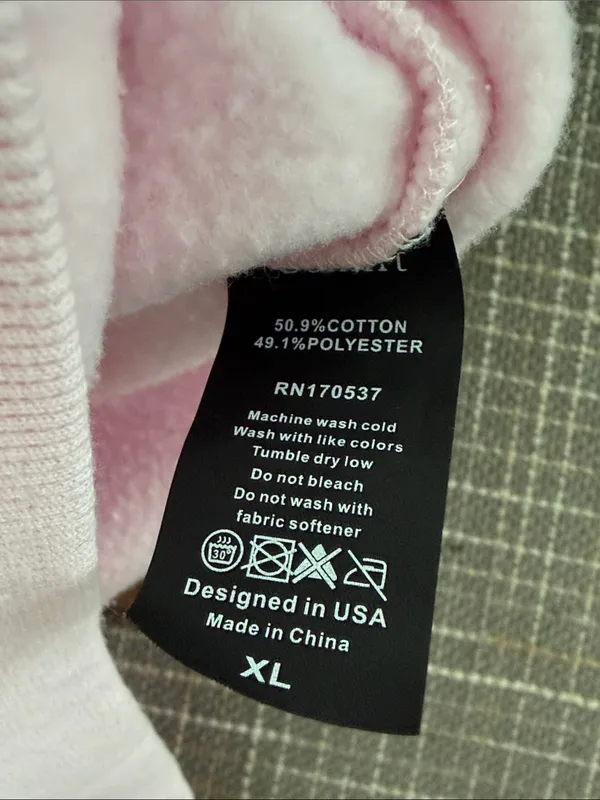 Pale Pink Hoodie Sweatshirt by Comfrt in size XL EUC - Image 5