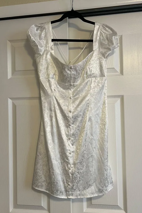 Princess Polly White Mini Dress - Image 4