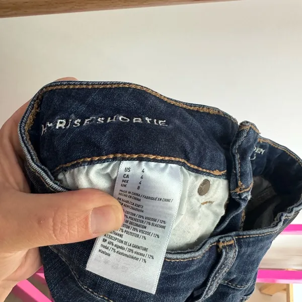 🛎️ Clearance American Eagles Outfitters Super Stretch Denim Short Size-4 - Image 5