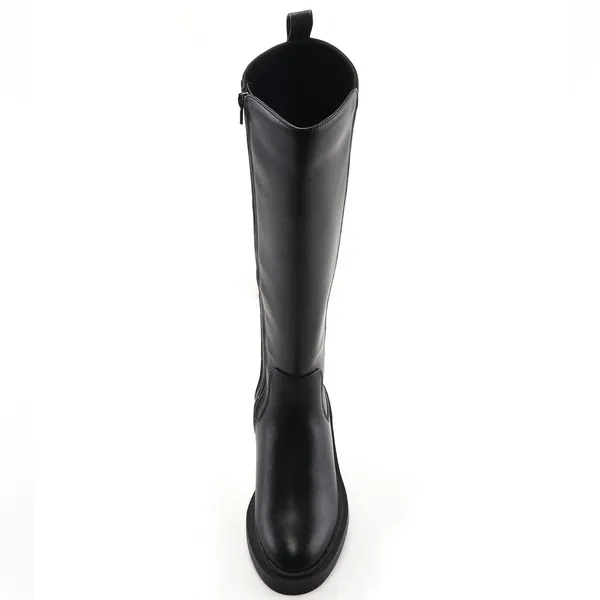 NWT Kenneth Cole Reaction “Anabelle” Women’s Black Calf Tall Riding Boots Sz 5 - Image 6