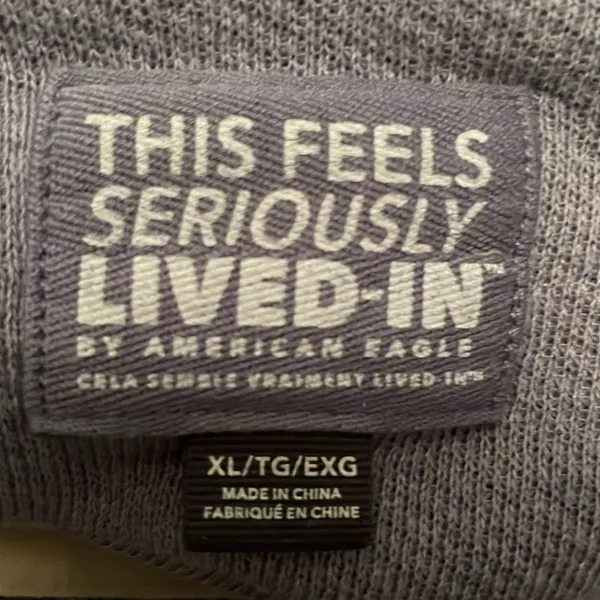 American Eagle never worn blue cropped hoodie! - Image 3