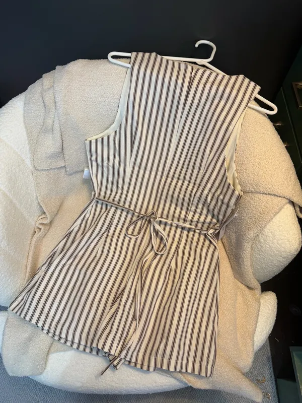 princess polly yumiko romper brown stripe - Image 2