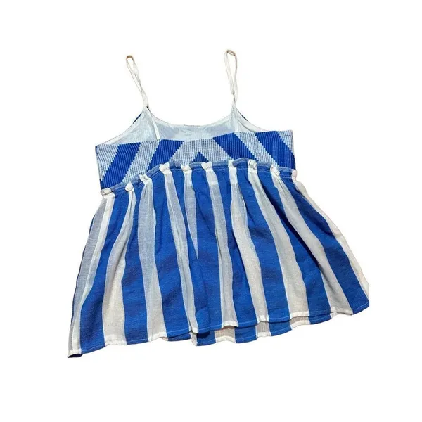 Lemlem bright blue and white striped tank sz Small‎ - Image 6