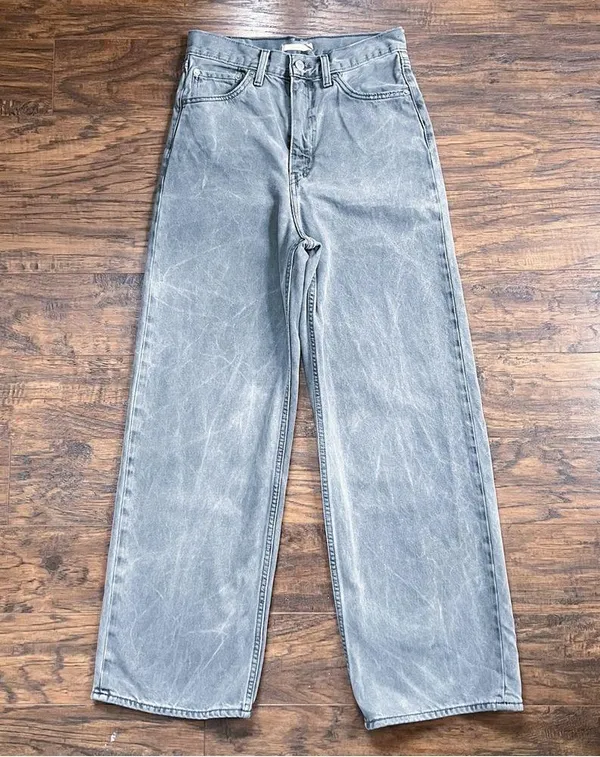 Levi’s • WellThread® High Loose Women's Jeans baggy wide leg Silver Bloom grey - Image 3