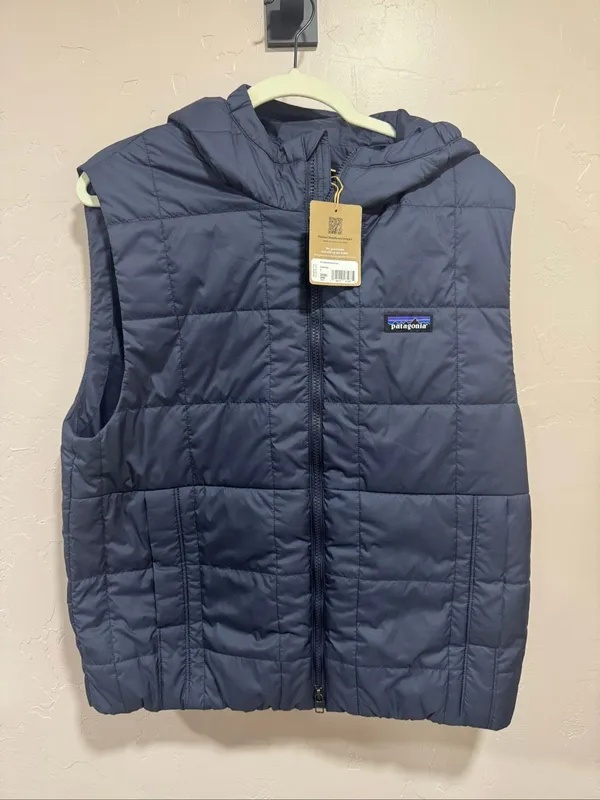 Patagonia Sunken Blue Women's Light Gust Hooded Vest - Image 2
