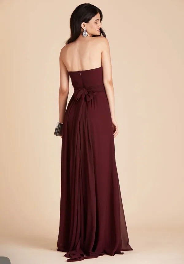 Birdy Grey burgundy Convertible Grace Dress with pockets, size L - Image 7