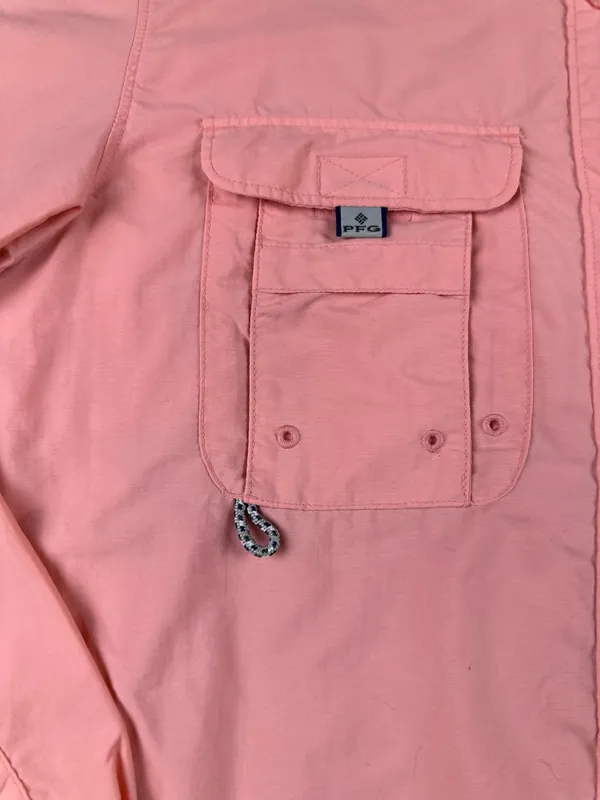 Columbia Sportswear pink long sleeve button up Shacket - Image 4
