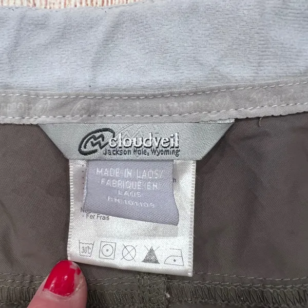 Cloudveil Womens 14 Hiking Shorts Brown Nylon Cargo Utility‎ Outdoor Gorpcore - Image 4