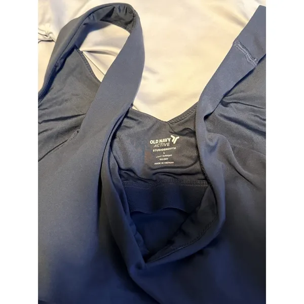 Old Navy Active StudioSmooth Blue Solid Low Support Wireless Pullover Bra L - Image 2