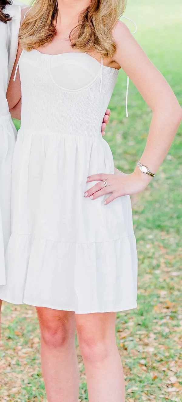 White Mini Dress - Image 2