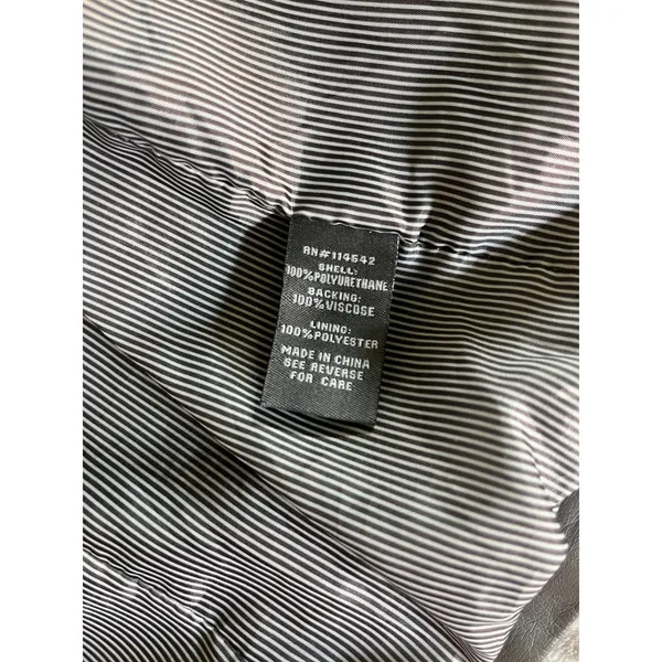 Joujou Gray Leather Jacket Womens XS Moto Zip Up Quilted Biker‎ Edgy Urban Chic - Image 9