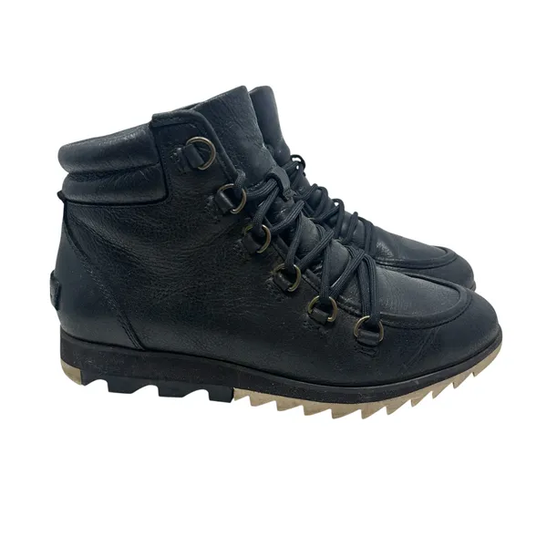 Sorel Harlow Lace‎ Waterproof Leather Boots Black Women's 6.5 NL3399 - Image 6