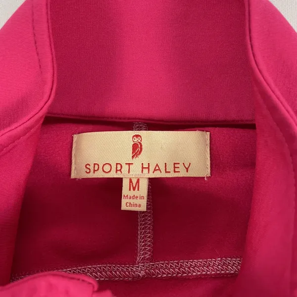 Sport‎ Haley Jacket Womens Medium Pink Softshell Full Zip Pockets Reflective - Image 3