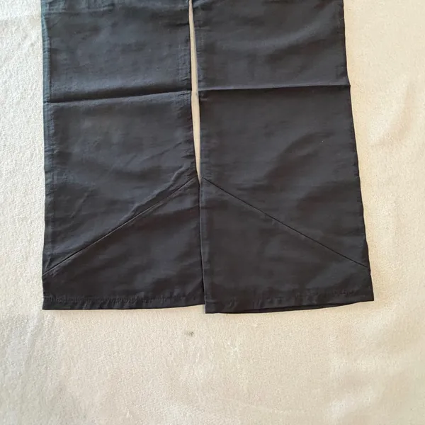 Women's Black Hiking Style Pants with Fixed Waist and Pockets Size Large #260705 - Image 7