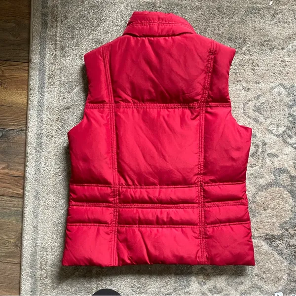 Charter Club Red Puffer Equestrian Preppy Vest Small - Image 6