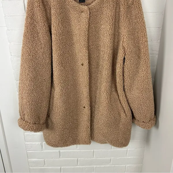 Sanctuary Button Front Teddy Knit Jacket Size XL - Image 4