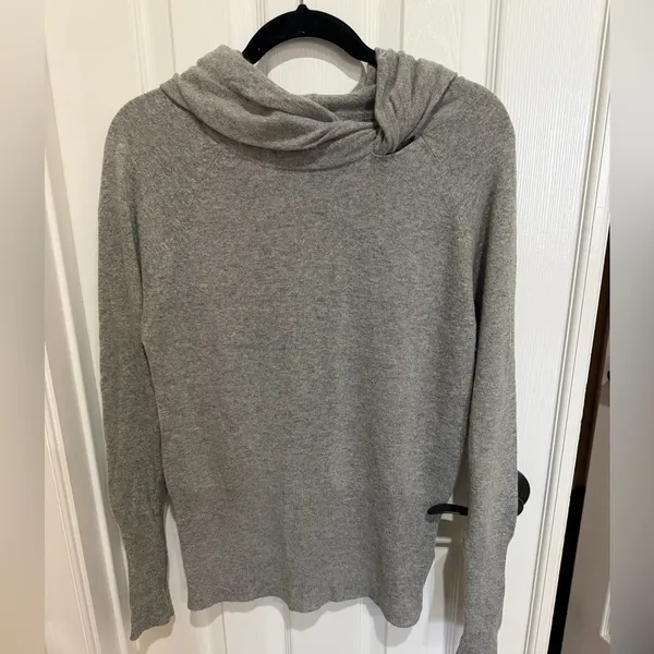 Reiss Light Gray Cowl Neck Sweater Wool/Cashmere blend XS - Image 7