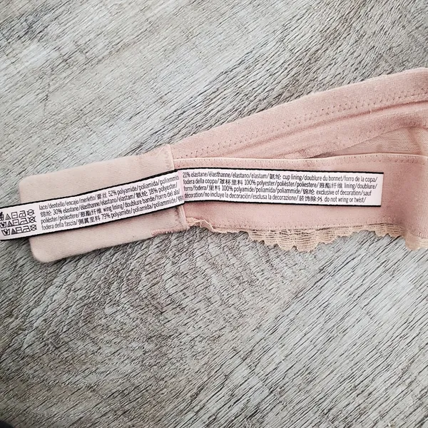 Victoria's Secret Peach Lace Bra 32C - Image 5