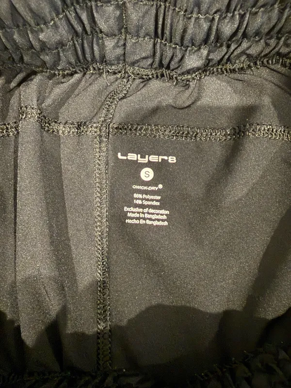 Layer8 Black Athletic Shorts With Pockets - Image 5