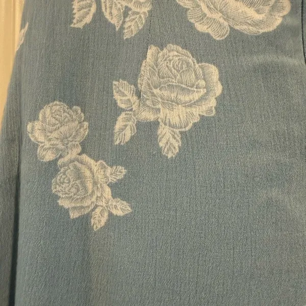 NWT Sadie & Sage Light Blue Faux Wrap Skirt - Image 5