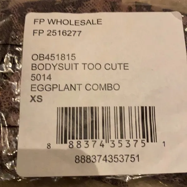 Free People Lace Bodysuit Too Cute to Handle Plunge Lingerie Sexy, Purple XS - Image 8