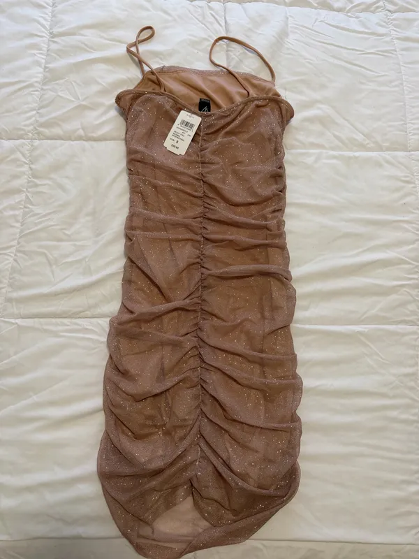 Windsor Sparkly Nude Dress - Image 2