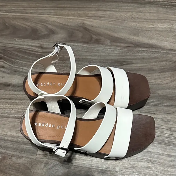 Madden Girl Cream Strappy Sandals - Image 5